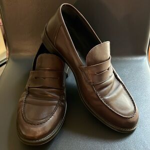 Brooks Brothers brown loafers 9